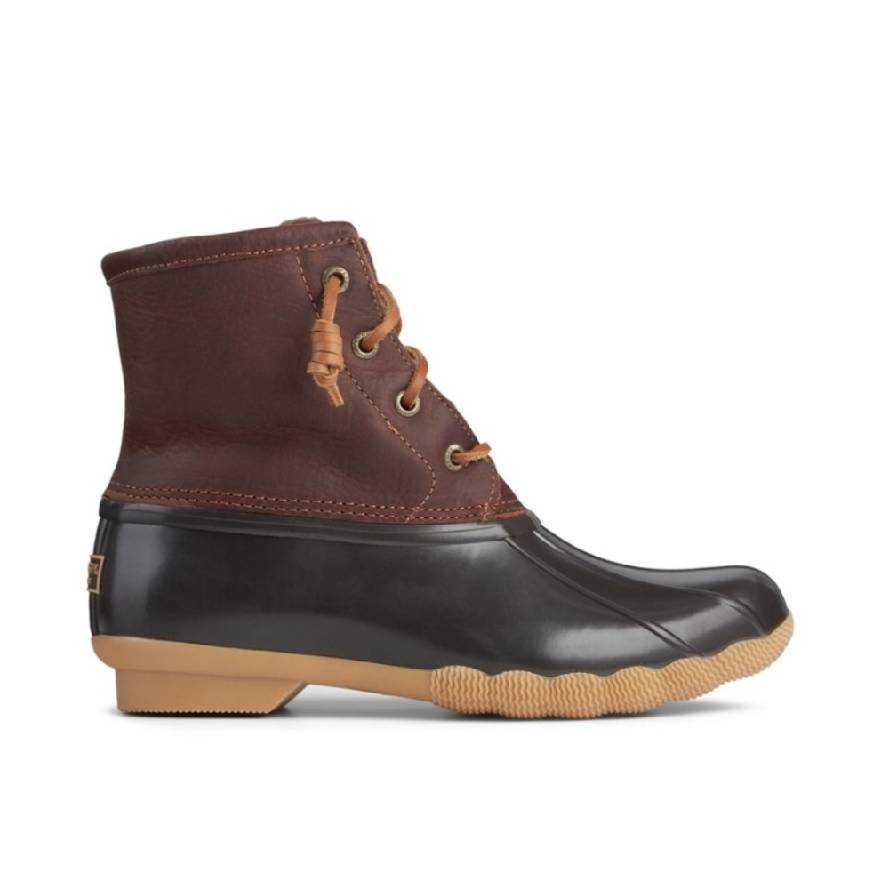 Sperry Saltwater Duck Boots, Brown And Black